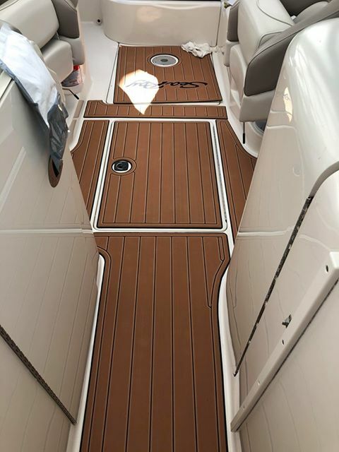 2002-2008 Sea Ray 240 Cockpit swimming platform Pads 1/4" 6mm EVA Teak Deck