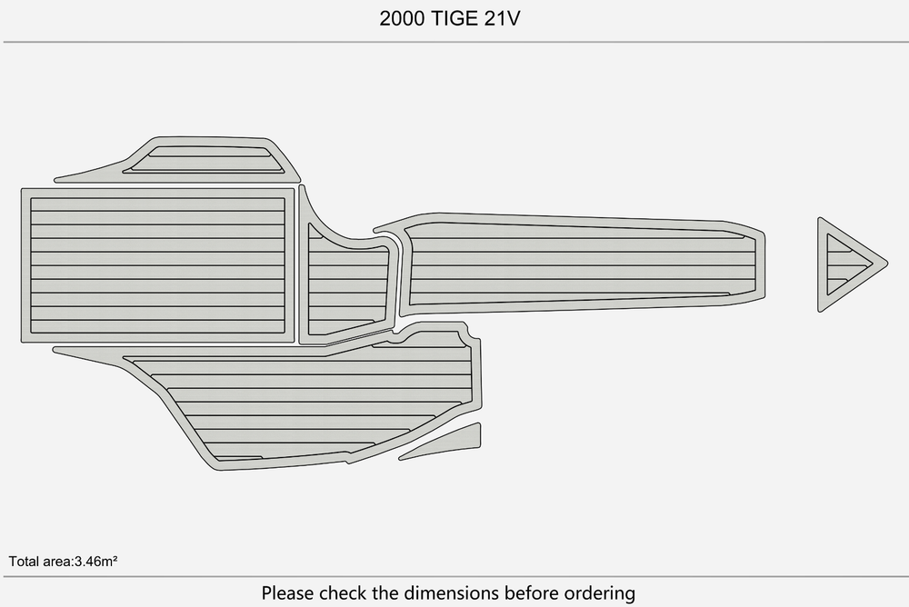 2000 TIGE 21V Marine teak deck seadek EVA Foam Boat flooring