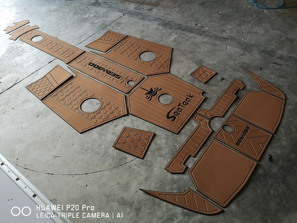 2012 sea doo 210 SP Challenger Two chair Cockpit swimming platform faux teak