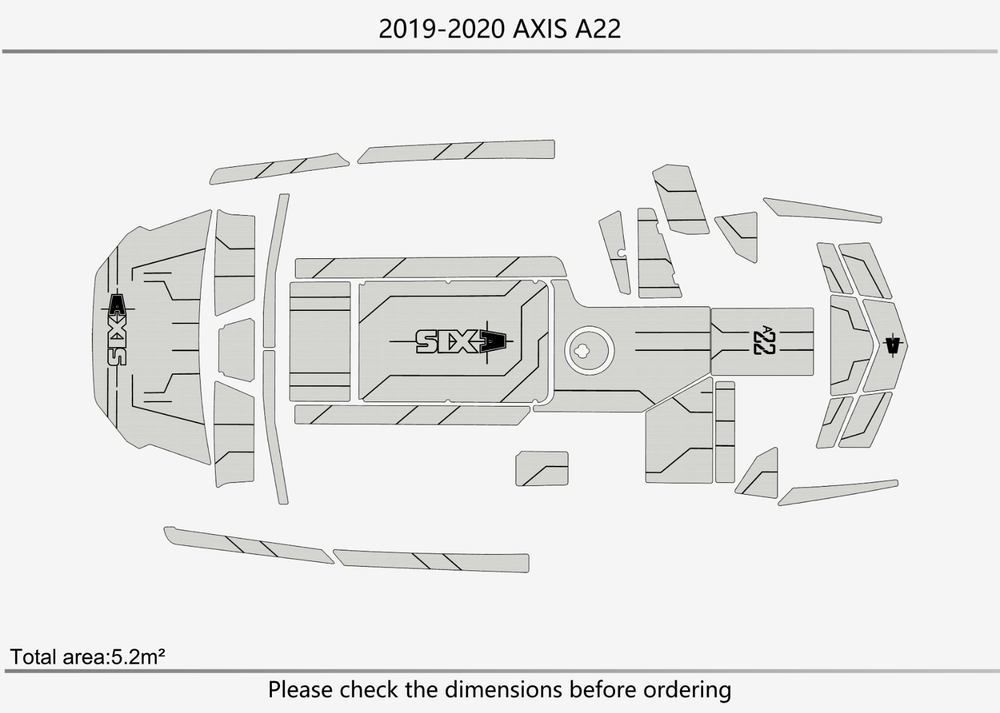 2019 AXIS A22 Marine teak deck EVA Foam Boat flooring