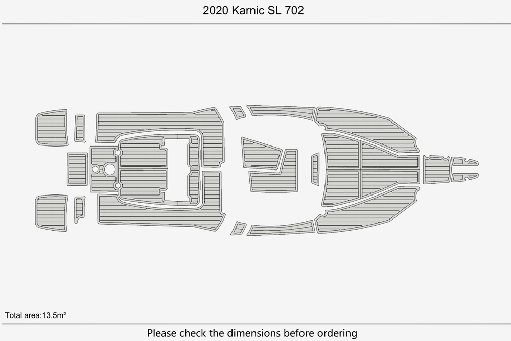 2020 Karnic SL 702 Marine teak deck EVA Foam Boat flooring