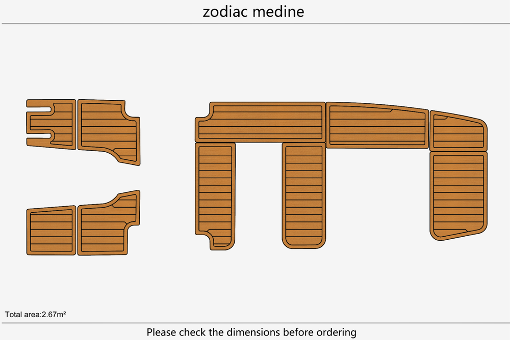 Zodiac Medine Marine teak deck EVA Foam Boat flooring