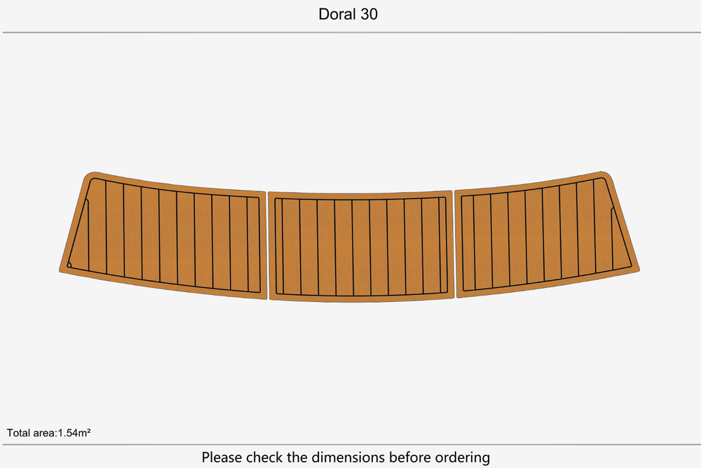 Doral 30 Swim platform 1/4"6mm EVA Foam carpet marine floor