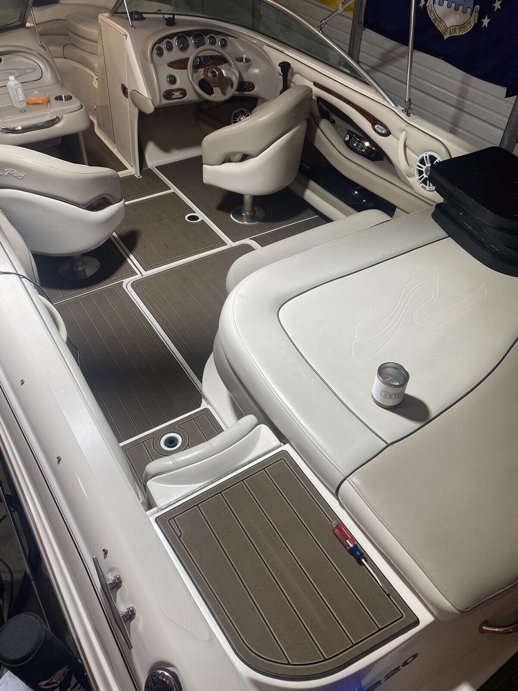 2004-2007 Sea Ray 220 Select Cockpit Swim platform 1/4"6mm EVA foam mat floor