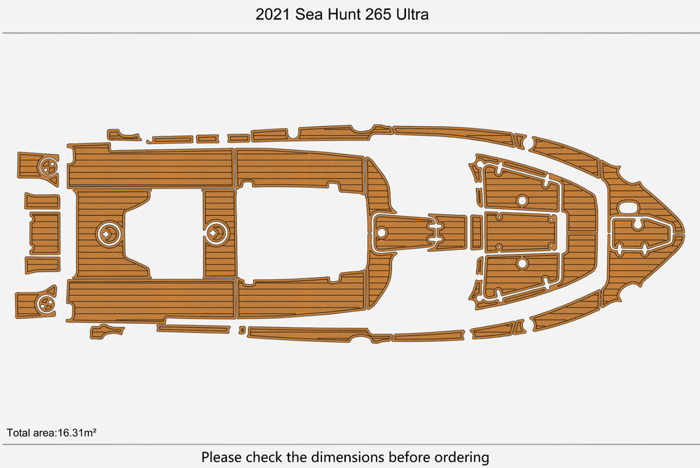 2021 Sea Hunt 265 Ultra Marine teak deck seadek EVA Foam Boat flooring