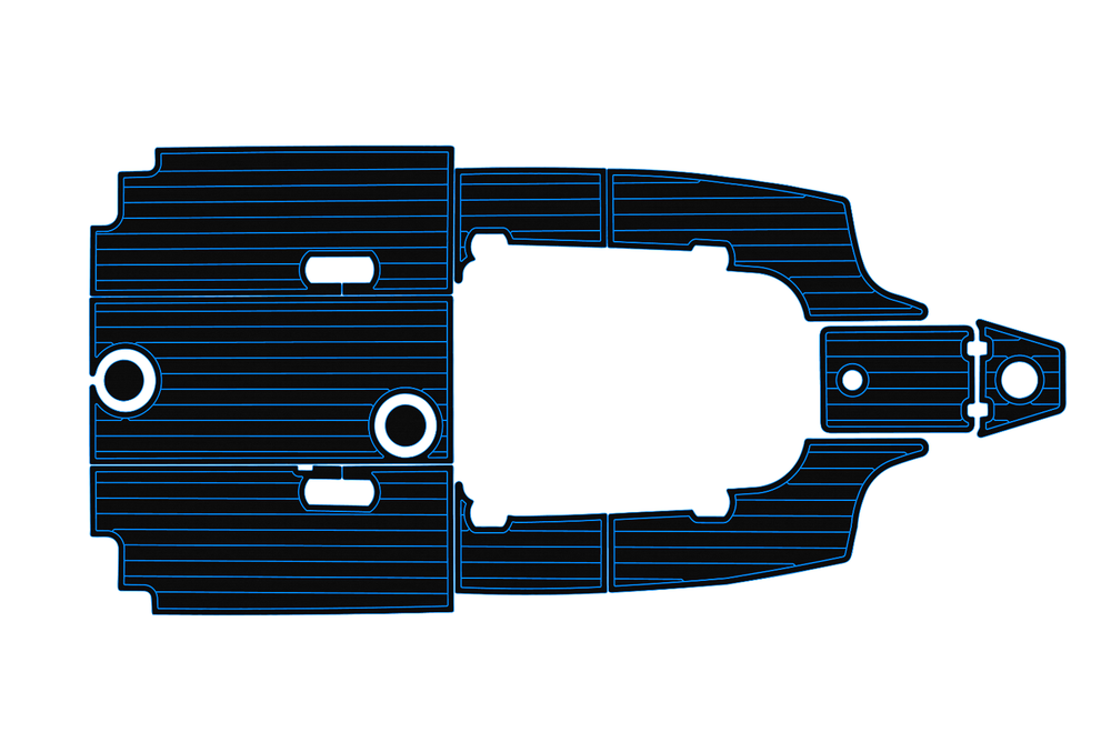 2017-2023 Sea Fox 248 commander Cockpit Swim platform 1/4"6mm EVA Fauxfoam floor