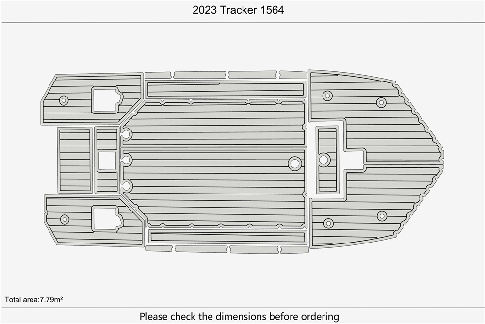 2023 Tracker 1564 Marine teak deck EVA Foam Boat flooring