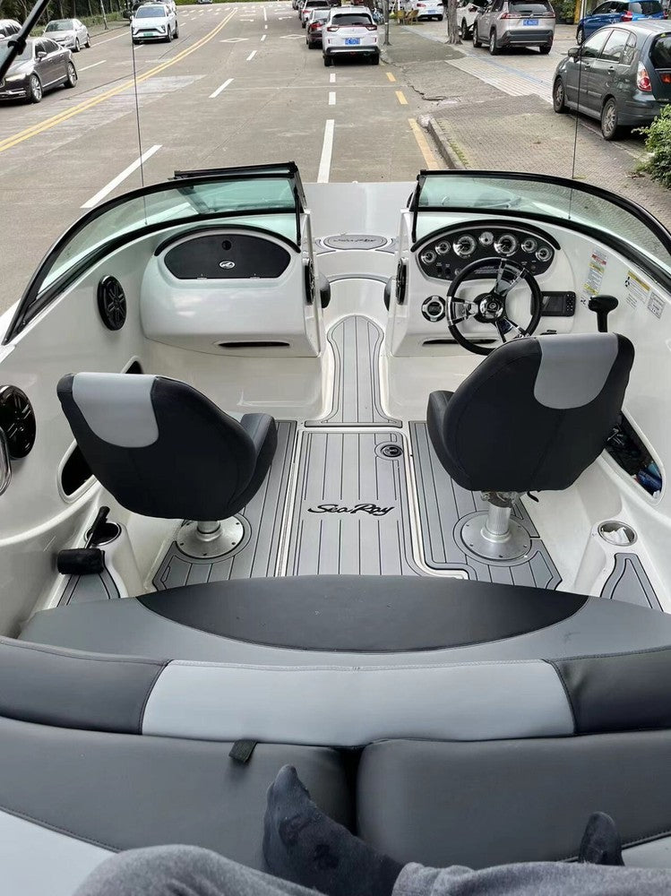 2008-2012 sea ray 185 sport Cockpit 1/4" 6mm EVA Faux Teak decking floor