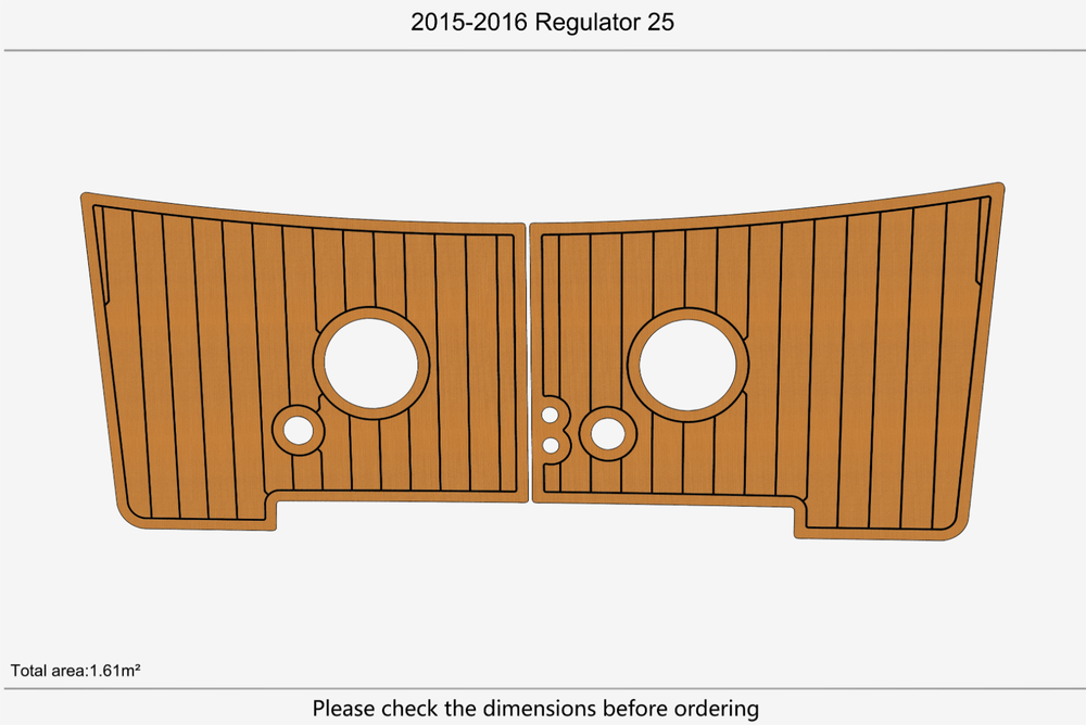 2015-2016 Regulator 25 Marine teak deck seadek EVA Foam Boat flooring