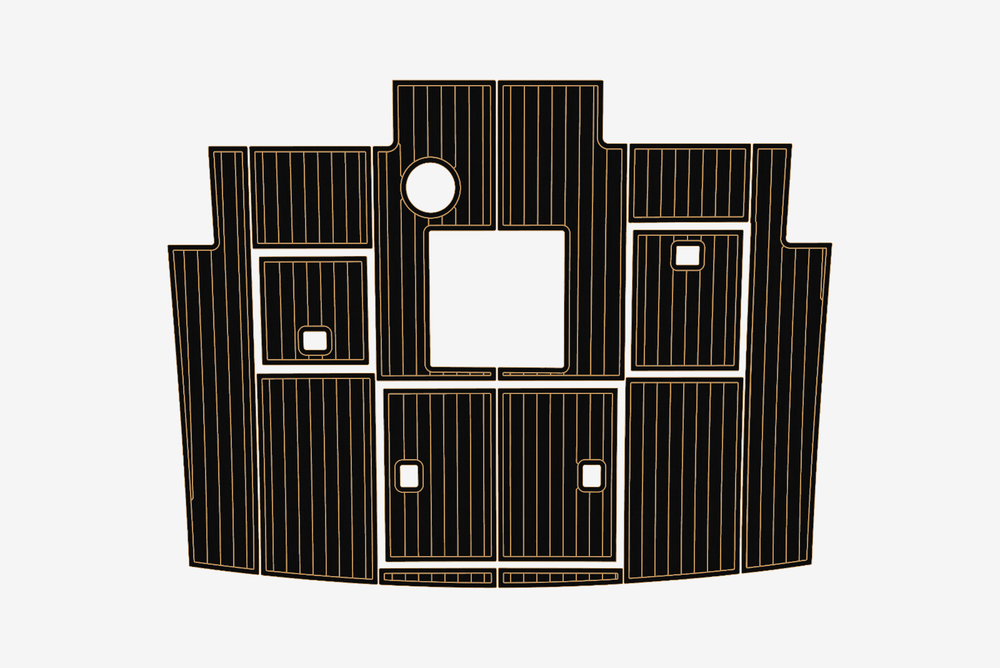 1977 Bertram 42 Marine teak deck EVA Foam Boat flooring