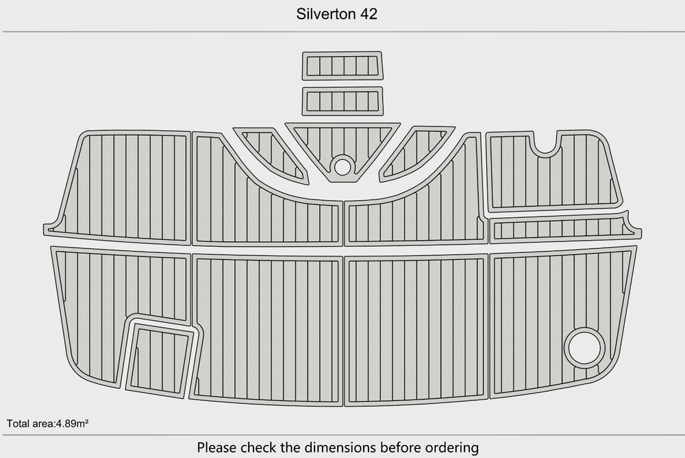 Silverton 42 Swim platform 1/4"6mm EVA Foam floor