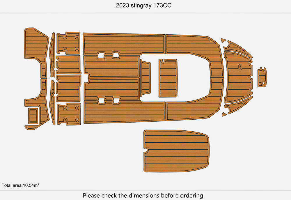 2023 stingray 173CC Marine teak deck seadek EVA Foam Boat flooring