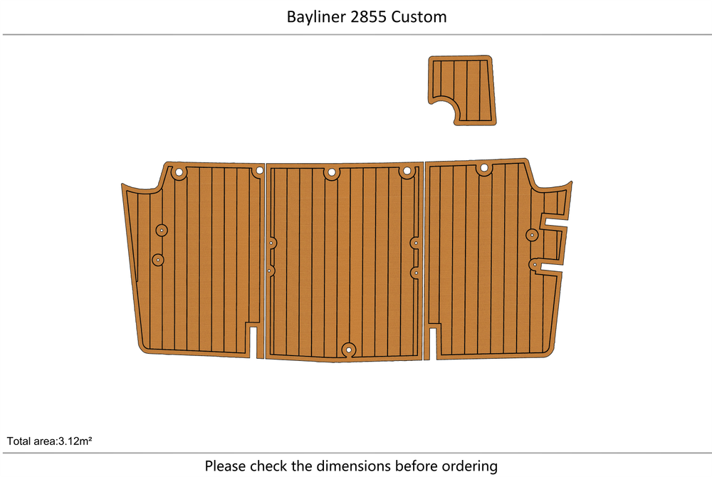 2021 CHAPARRAL 230 SUNCOAST Swim platform 1/4"6mm EVA foam faux mat floor