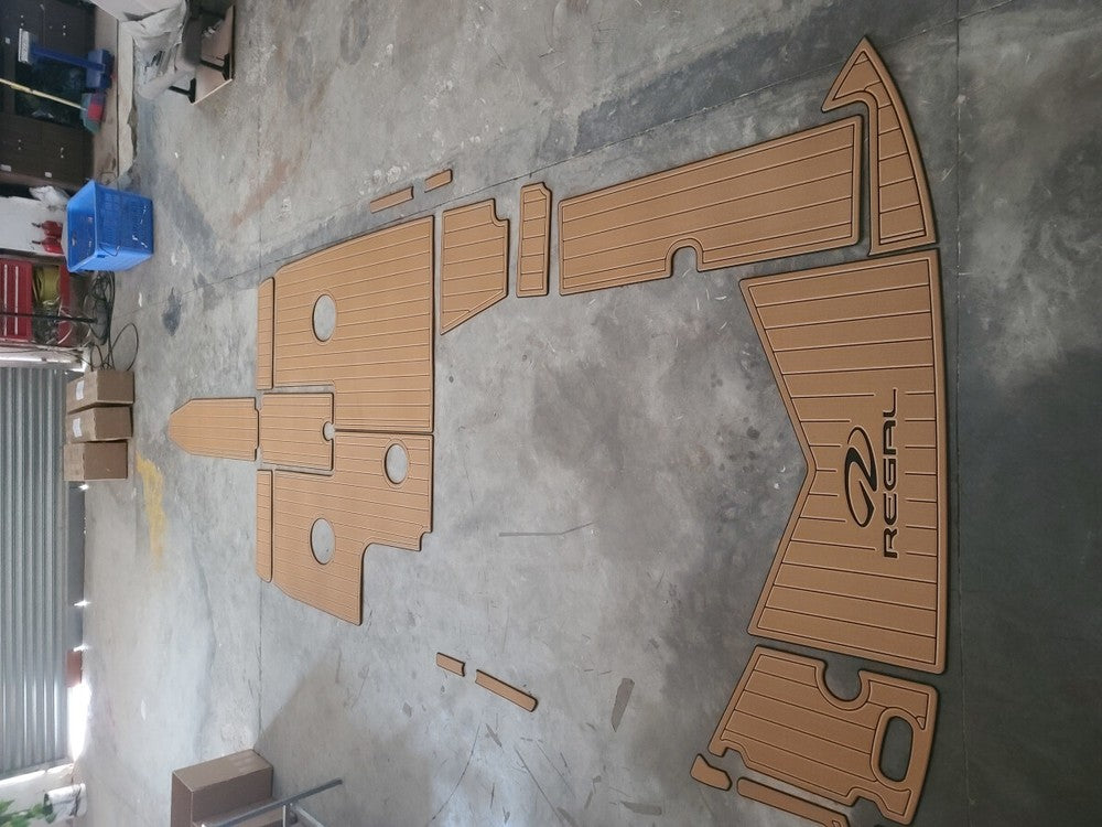2004 REGAL 2200 Cockpit Swimming platform Pads 1/4" 6mm EVA FaUX Teak floor