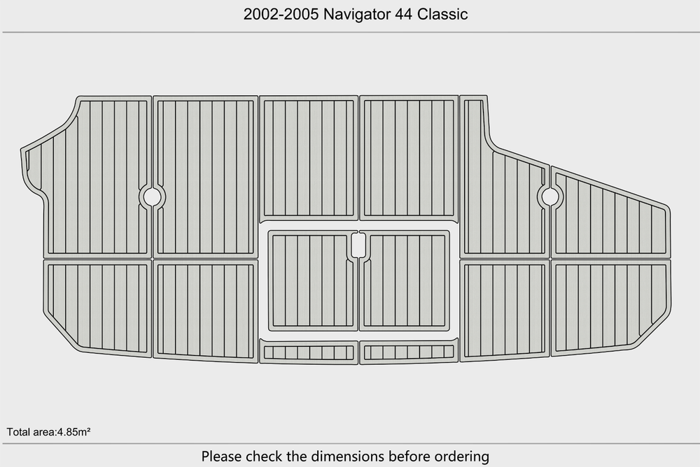 2002-2005 Navigator 44 Classic Swim platform 1/4"6mm EVA Foam floor