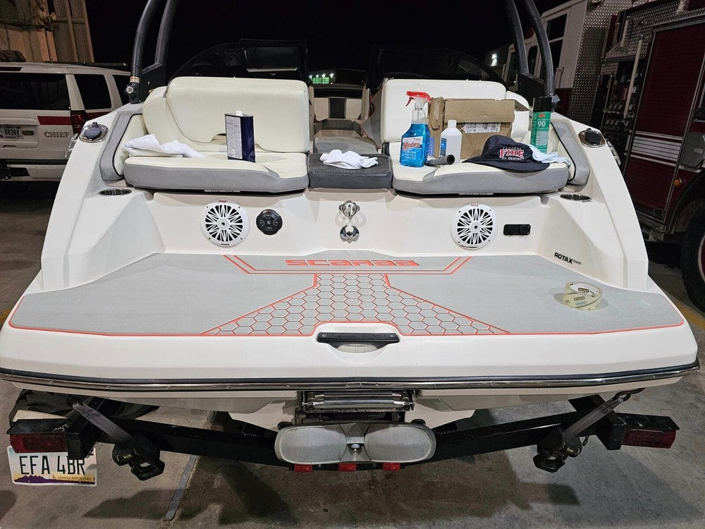 2018 SCARAB 195 Cockpit Swim platform bow 1/4"6mm EVA foam mat faux floor