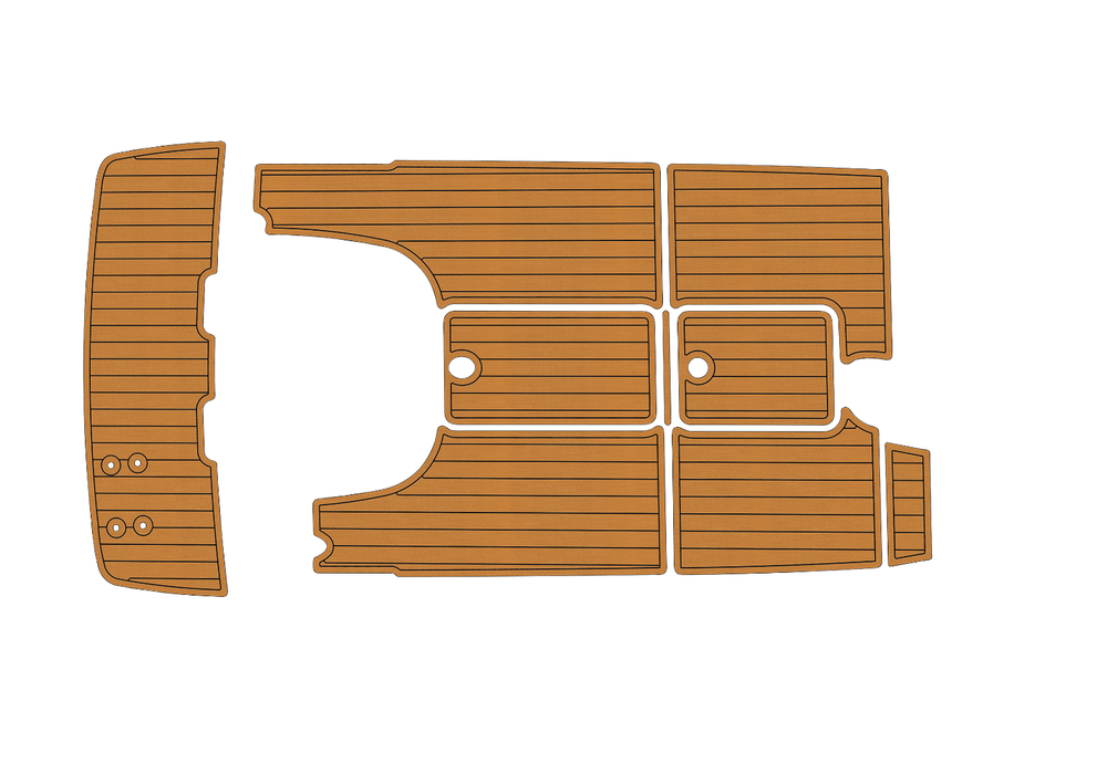 2003-2011 Bayliner 192 Cuddy Swim platform cockpit 1/4" 6mm EVA faux teak Floor