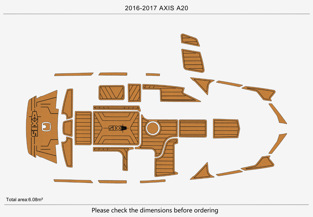 2016-2017 AXIS A20 Marine teak deck EVA Foam Boat flooring
