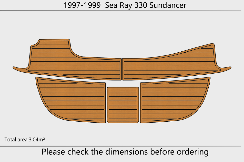 1997-1999 Sea Ray 330 Sundancer Swim platform 1/4"6mm EVA Foam floor