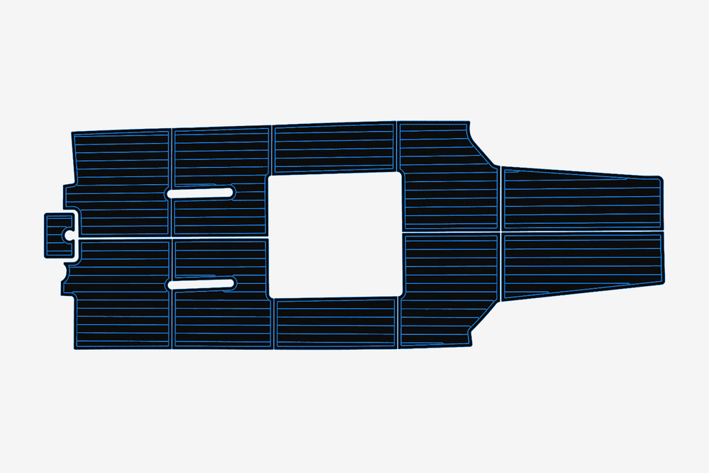 2008-2009 Riddick 2290 Skiff Marine teak deck seadek EVA Foam Boat flooring