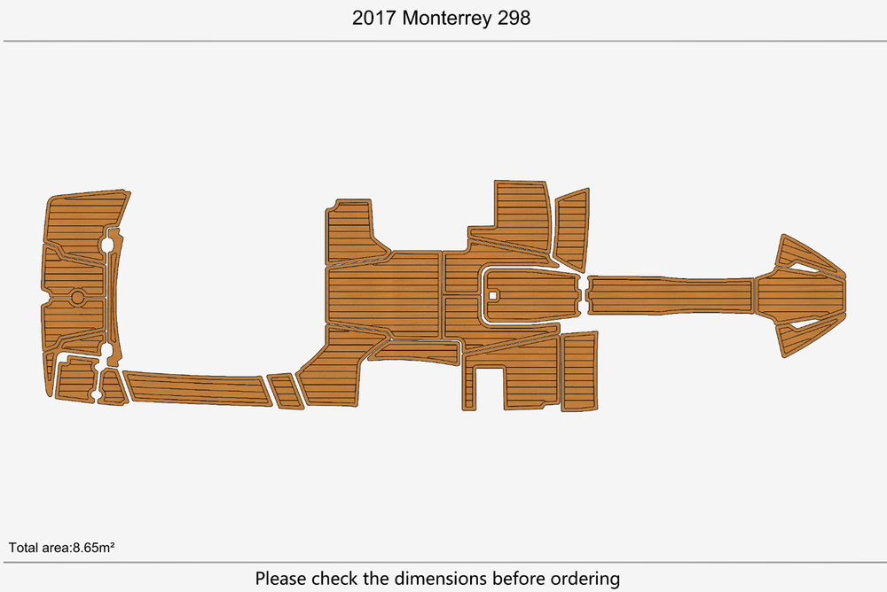 2017 Monterrey 298 Marine teak deck EVA Foam Boat flooring
