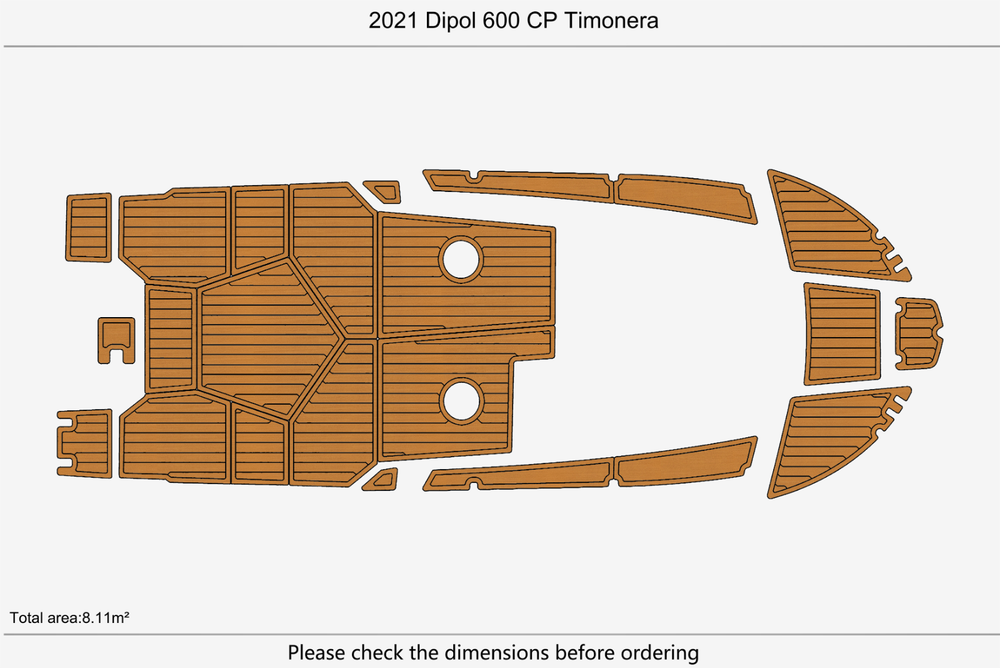 2021 Dipol 600 CP Timonera Marine teak deck EVA Foam Boat flooring