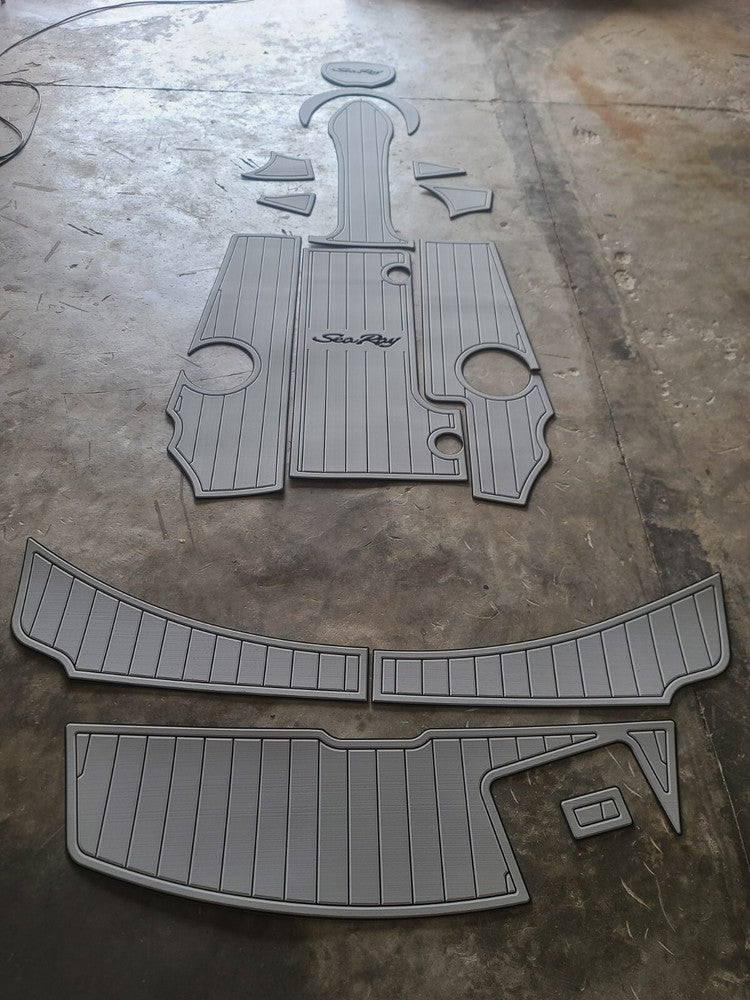 2008-2012 sea ray 185 sport Cockpit swimming platform 1/4" 6mm EVA Teak mat