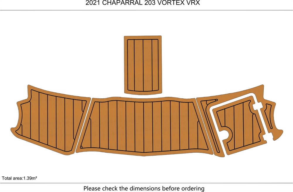2021 CHAPARRAL 203 VORTEX VRX Swim platform 1/4"6mm EVA foam faux mat floor
