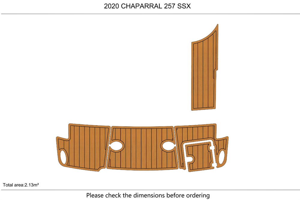 2020 CHAPARRAL 257 SSX Swim platform 1/4"6mm EVA foam faux mat floor