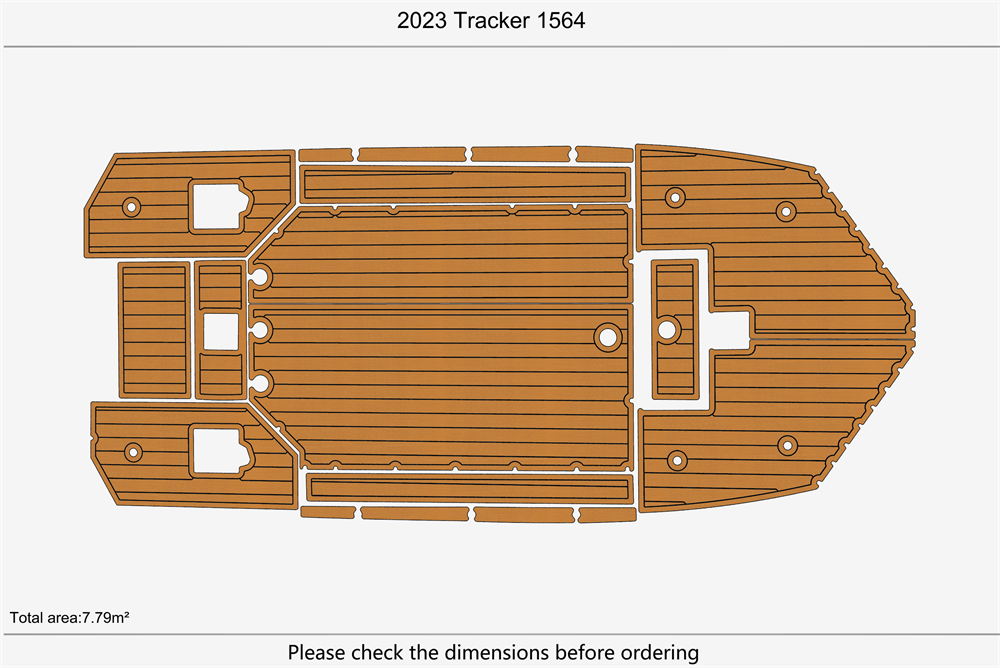 2023 Tracker 1564 Marine teak deck EVA Foam Boat flooring