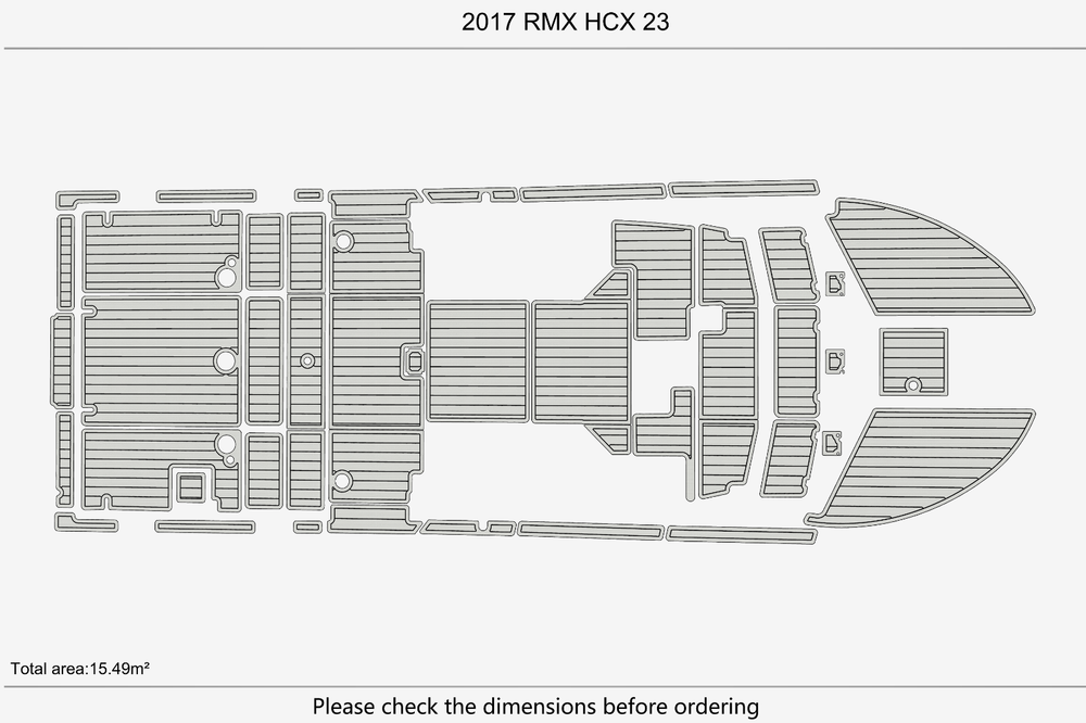 2017 RMX HCX 23 Marine teak deck seadek EVA Foam Boat flooring