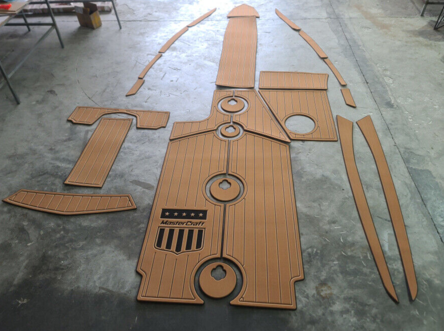 2012 MASTERCRAFT X30 cockpit faux teak floor 1/4" Teak carpet Non-slip mat