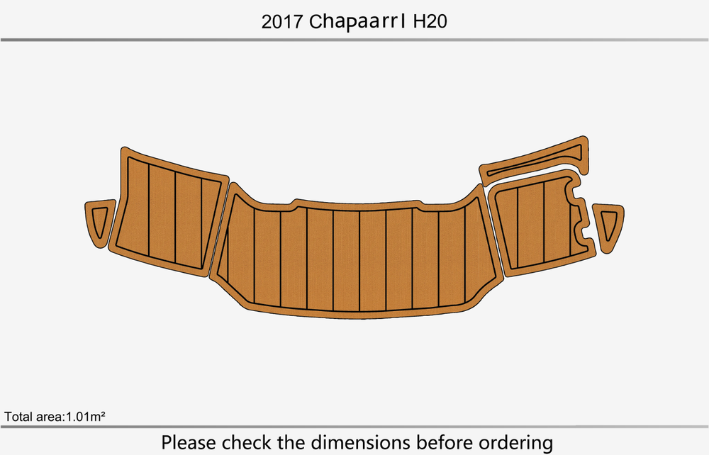 2017 Chaparral H20 Anti-slip mat Custom EVA teak marine deck flooring