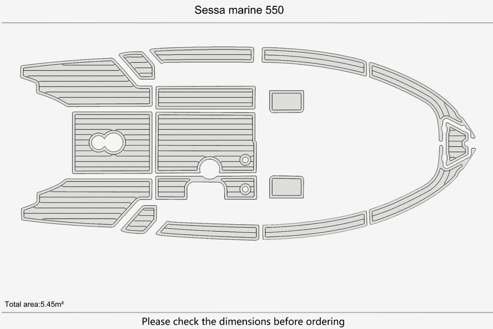 Sessa Marine 550 Marine teak deck seadek EVA Foam Boat flooring