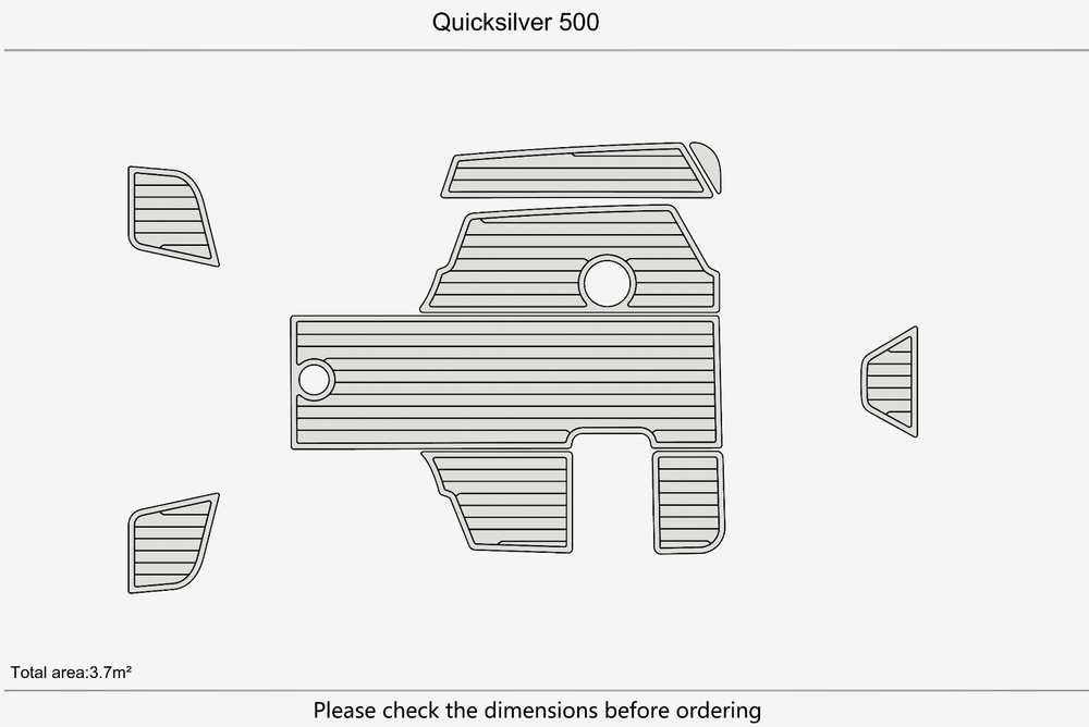 2005 Quicksilver 500 Marine teak deck EVA Foam Boat flooring