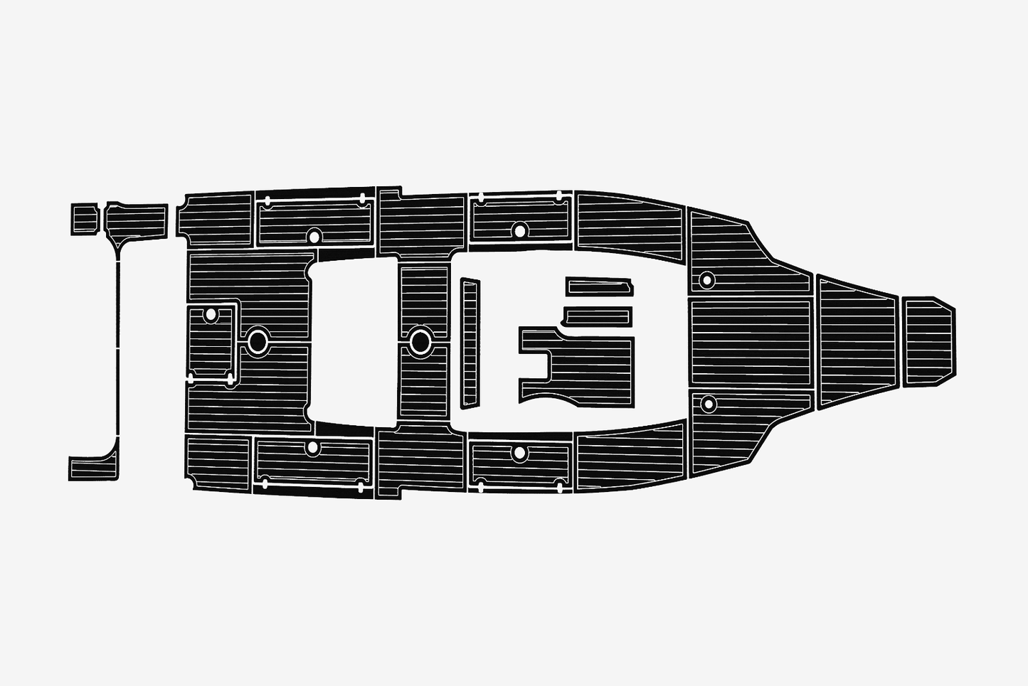 2015 Cobia 34 Cockpit Swim platform 1/4"6mm EVA Foam carpet marine floor