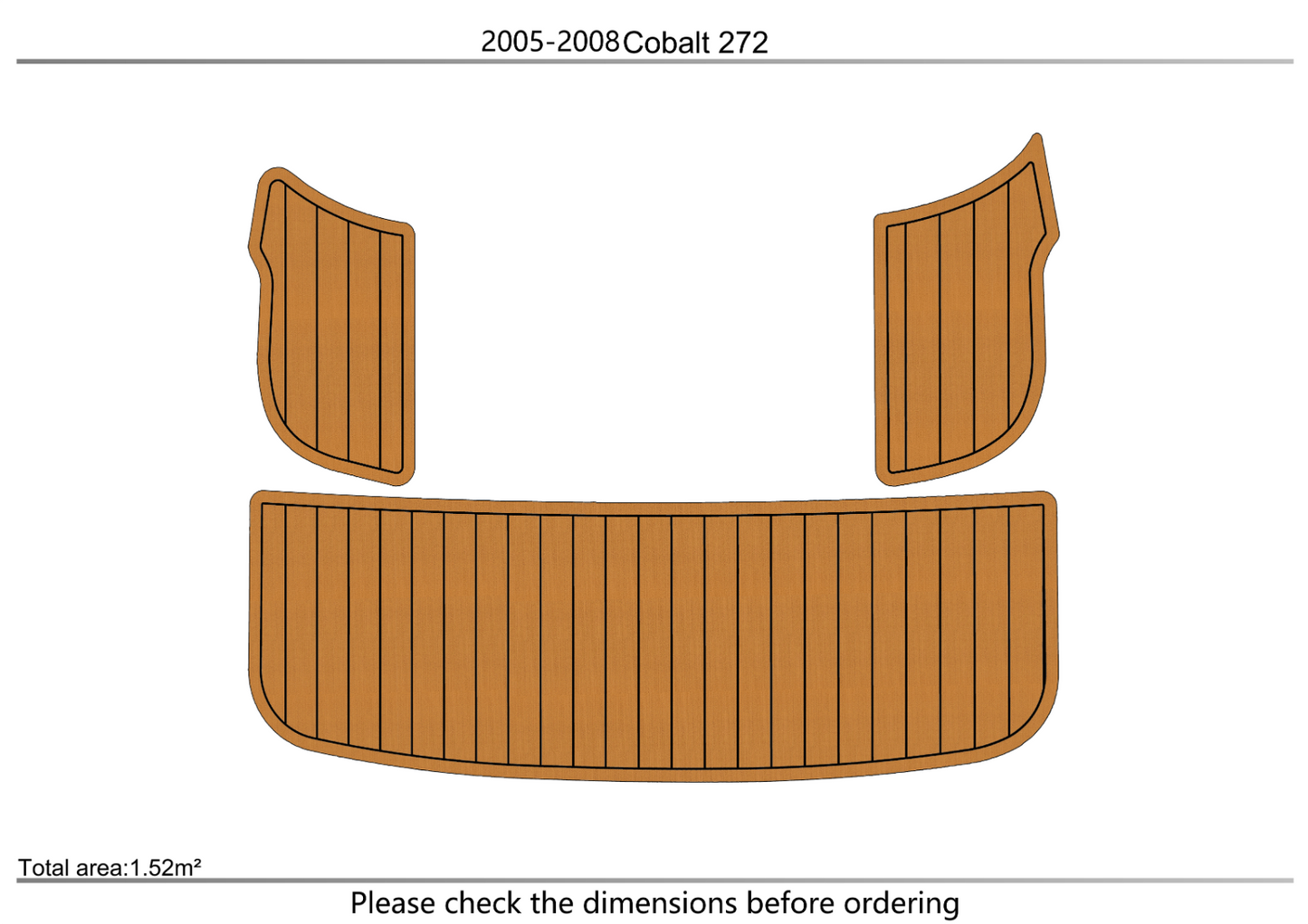 2005-2008 cobalt 272 Swim platform 1/4"6mm EVA foam faux mat floor