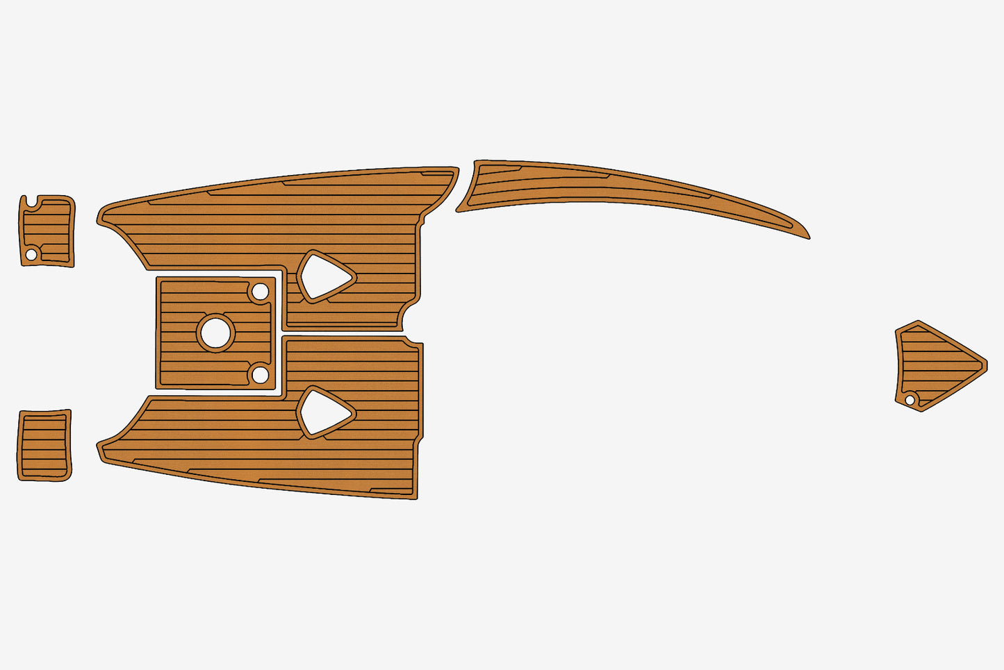 2006 Quicksilver 635 Commander Marine teak deck EVA Foam Boat flooring