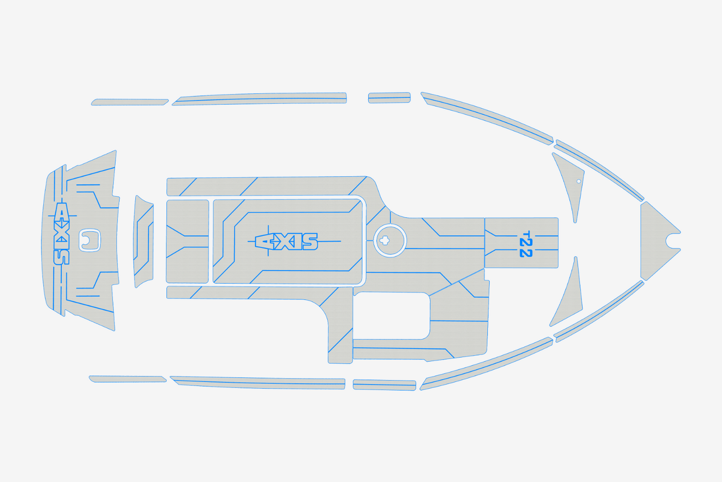 2014-2017 AXIS T22 Marine teak deck EVA Foam Boat flooring