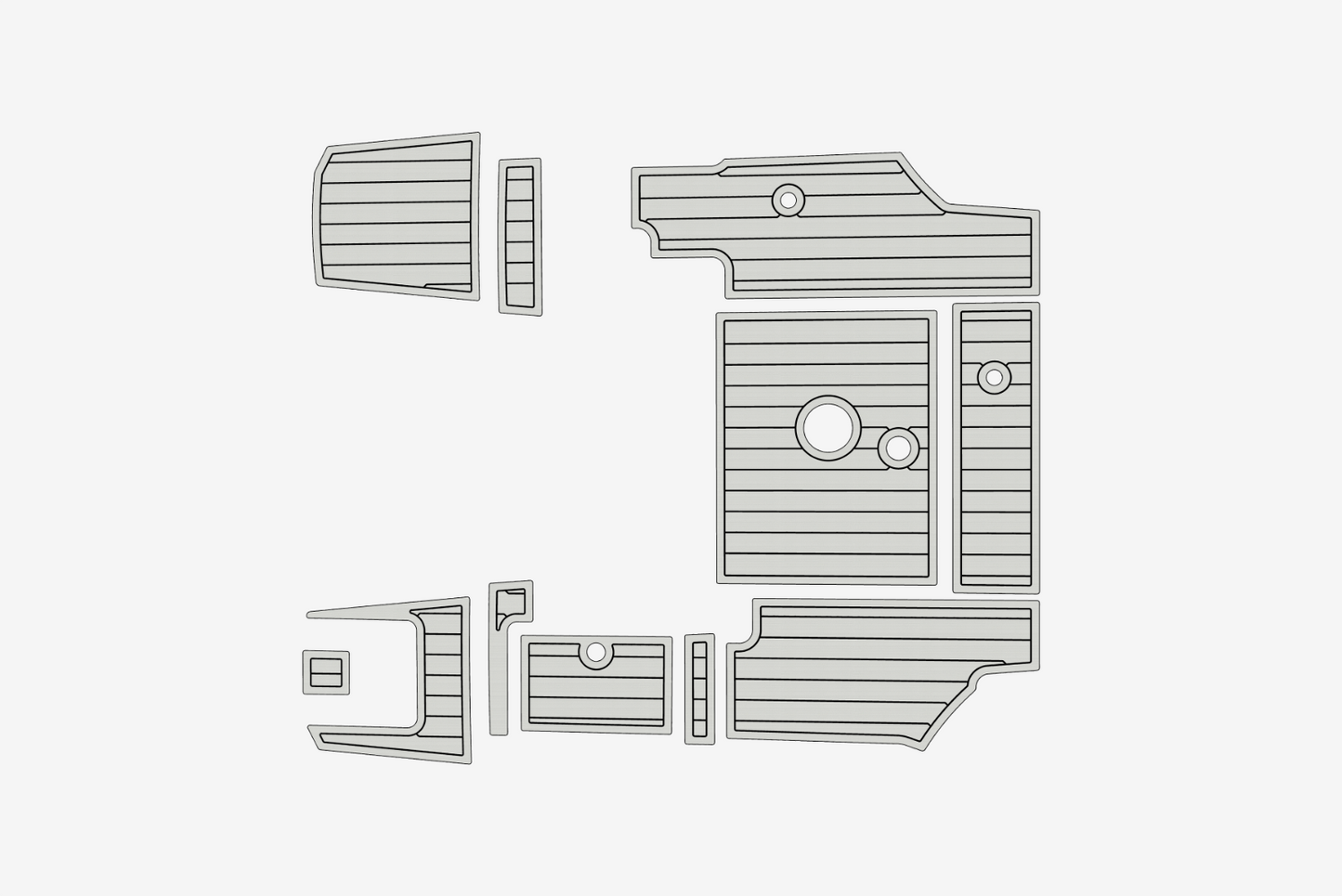 Beneteau Antares 6 Anti-slip mat Custom EVA teak marine deck flooring