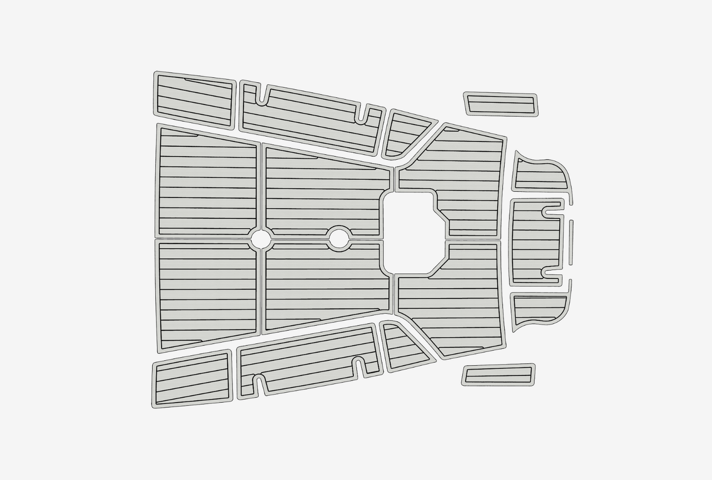 1999-2000 Celestial 50 Pilothouse Cockpit 1/4"6mm EVA Foam carpet marine floor