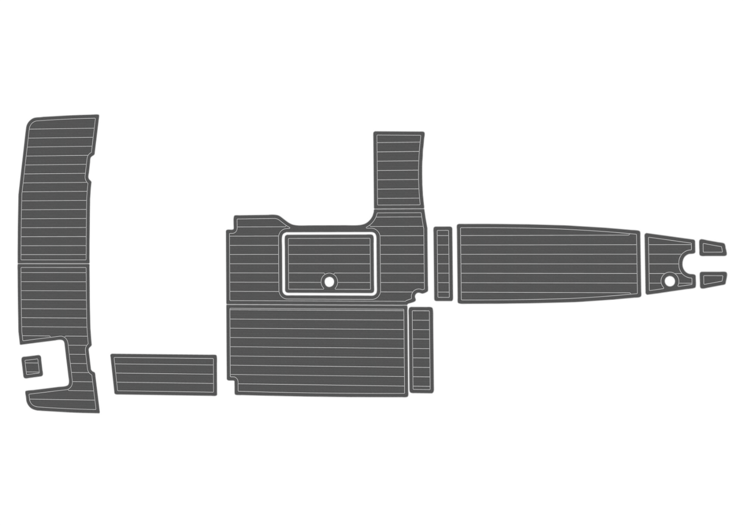 2012-2016 Bayliner 642 Cockpit Swim platform 1/4" 6mm EVA foam floor