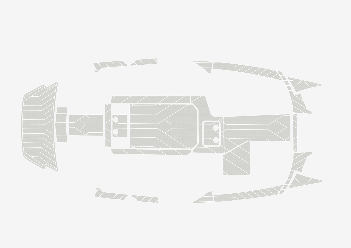 2019-2020 malibu 22 MXZ Cockpit Swim platform bow 1/4"6mm EVA Foam faux floor