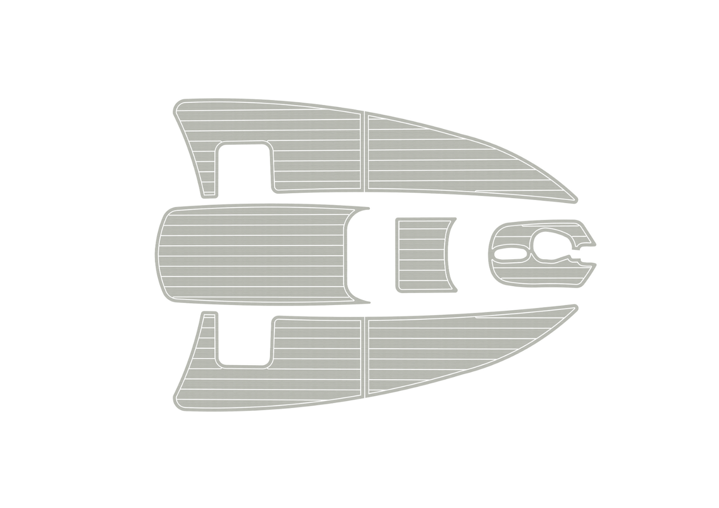 2000-2009 Bayliner 2855 Upper Deck Cockpit 1/4" 6mm EVA faux teak mat floor