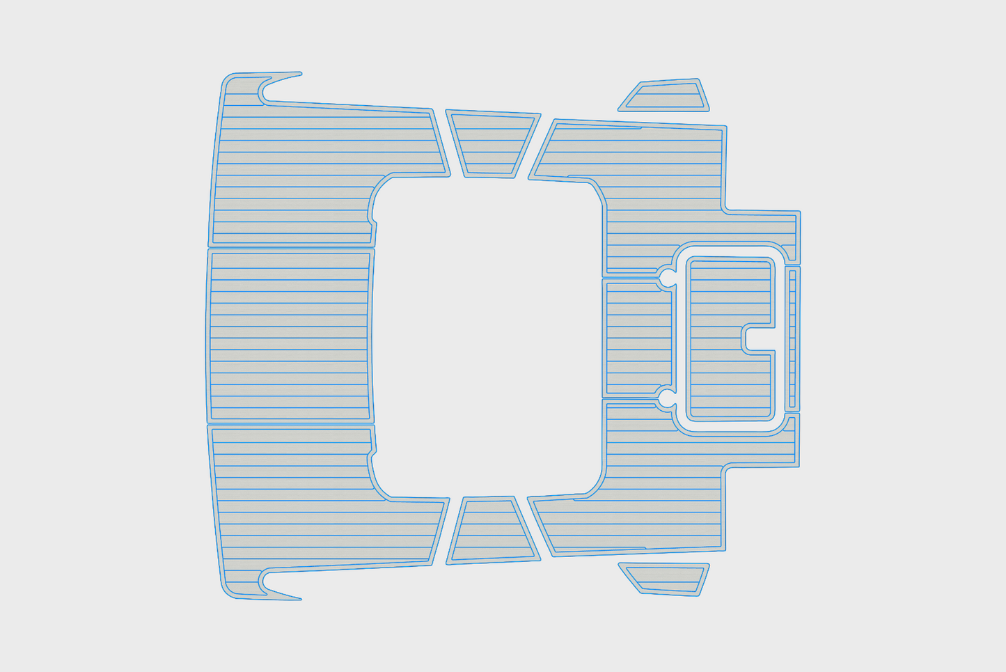 2020-2021 Tiara 39 Coupe Cockpit Swim platform 1/4"6mm EVA Foam faux mat floor