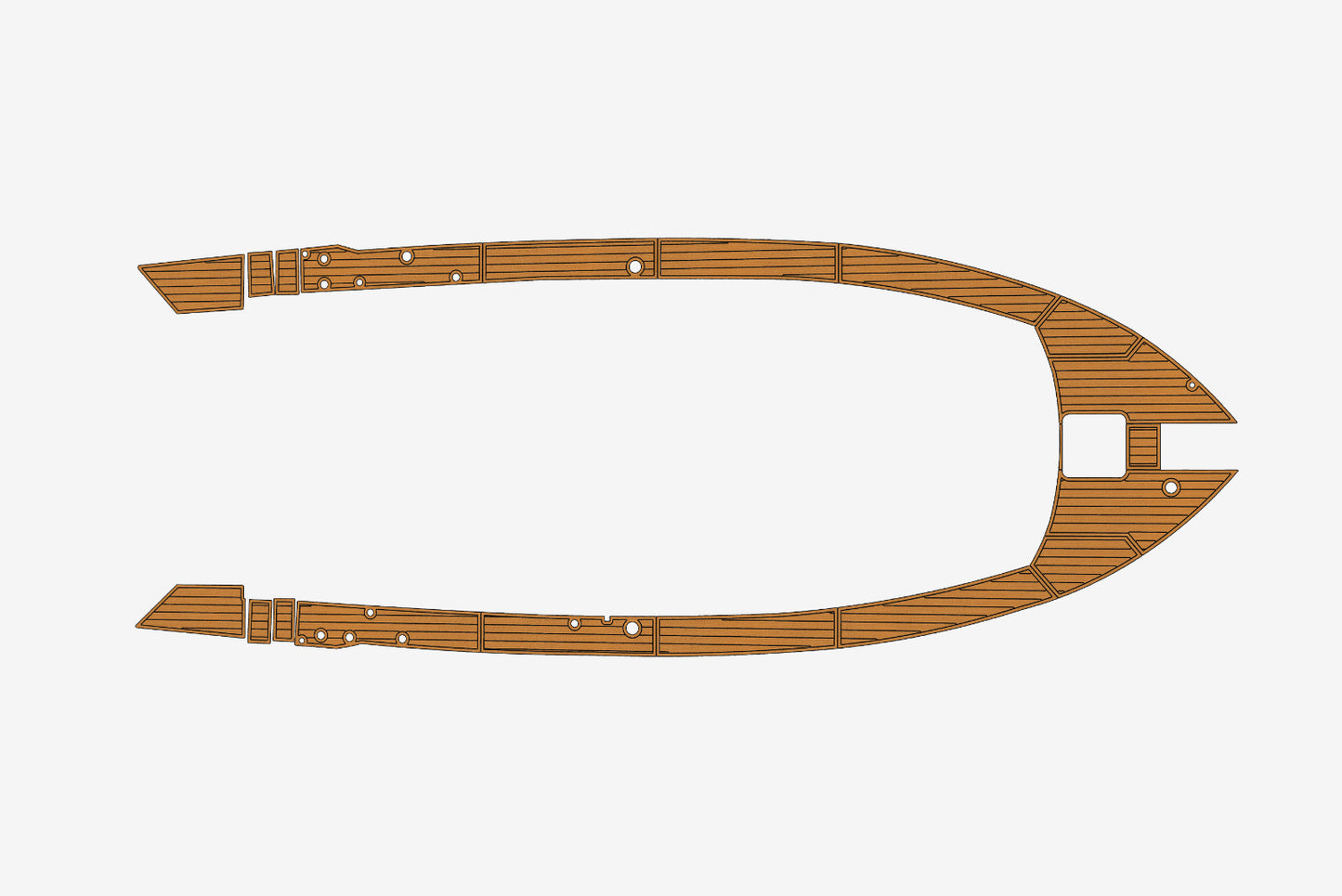Avro 42 Broadside Bow Pads 1/4" 6mm EVA Teak deck floor
