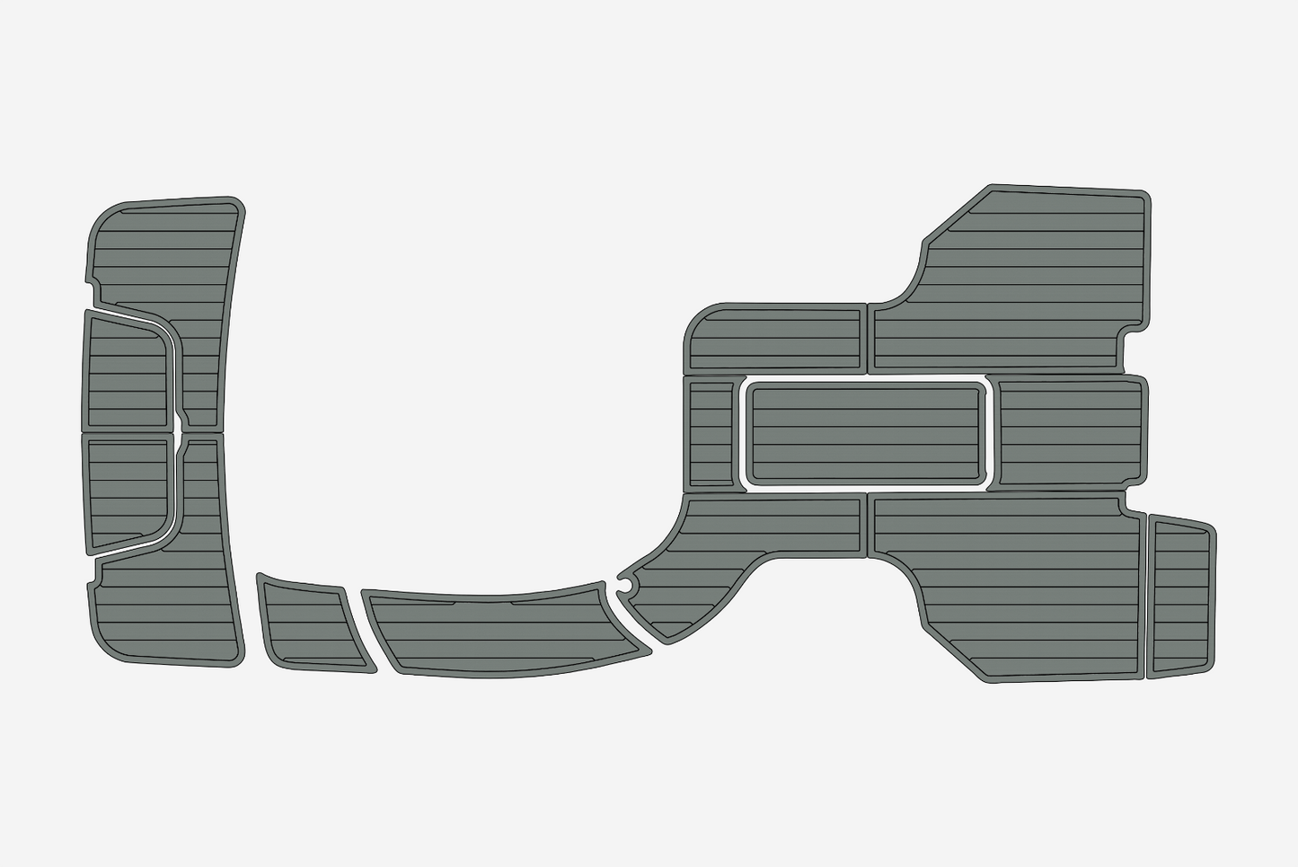 2011-2016 COBALT 243 Cockpit Swim platform 1/4"6mm EVA foam faux mat floor