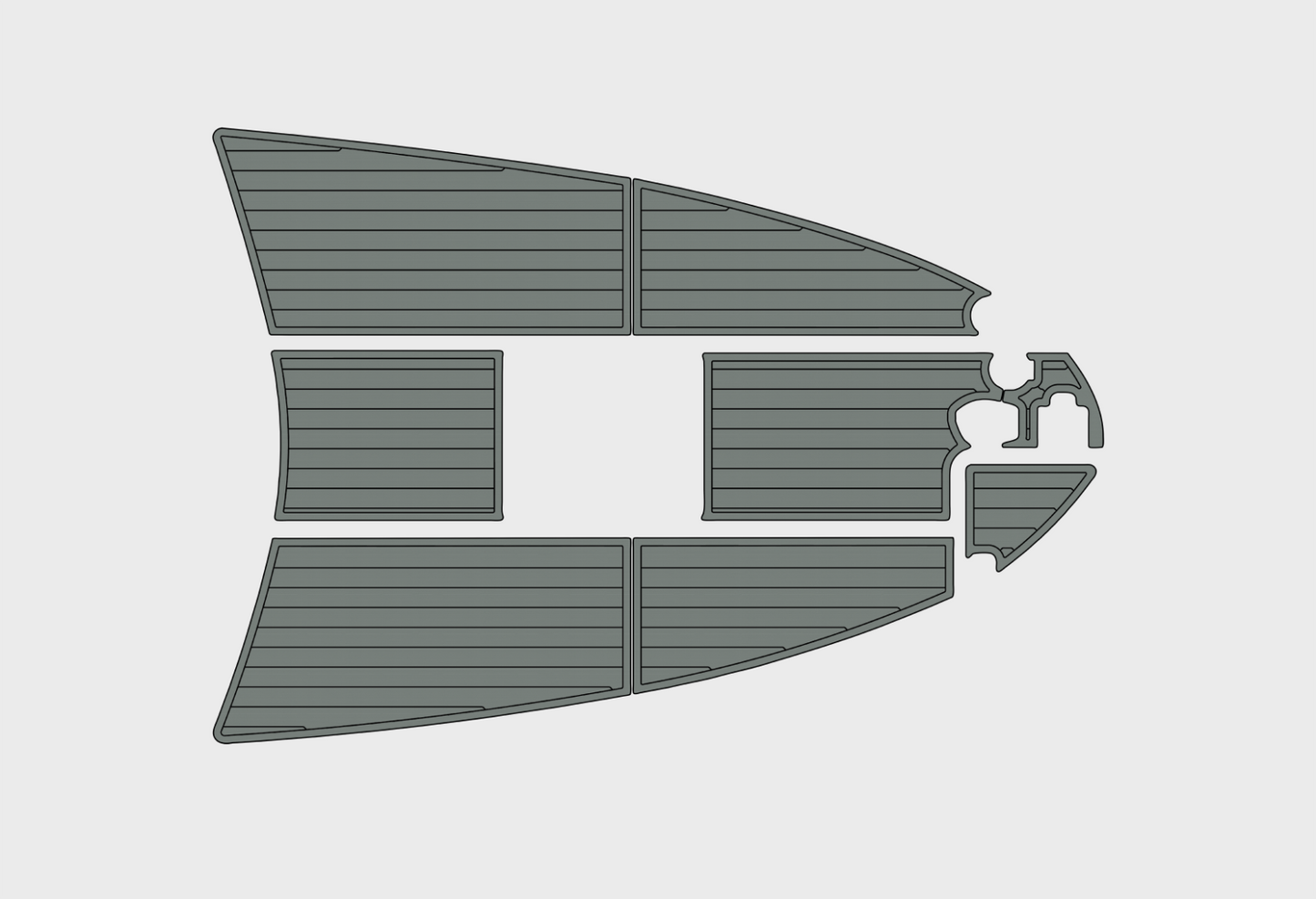1997-2000 sea ray 270 Sundancer Bow 1/4"6mm EVA foam faux mat floor