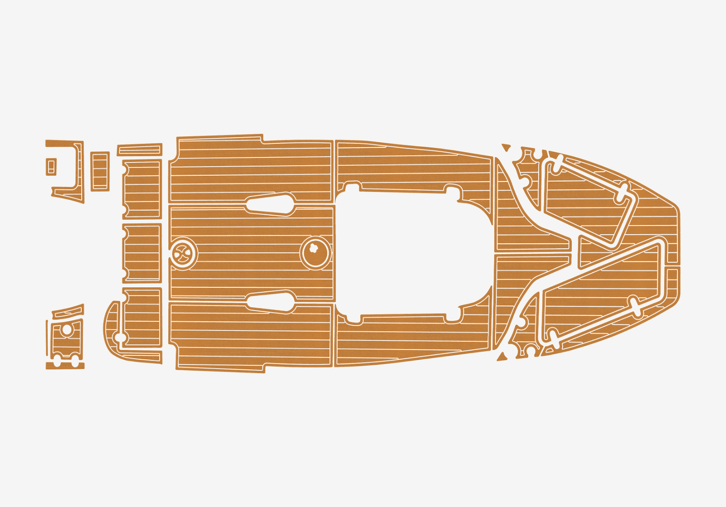 2020-2021 Sea Hunt 225 ULTRA Cockpit Swim platform 1/4"6mm EVA Foam faux floor