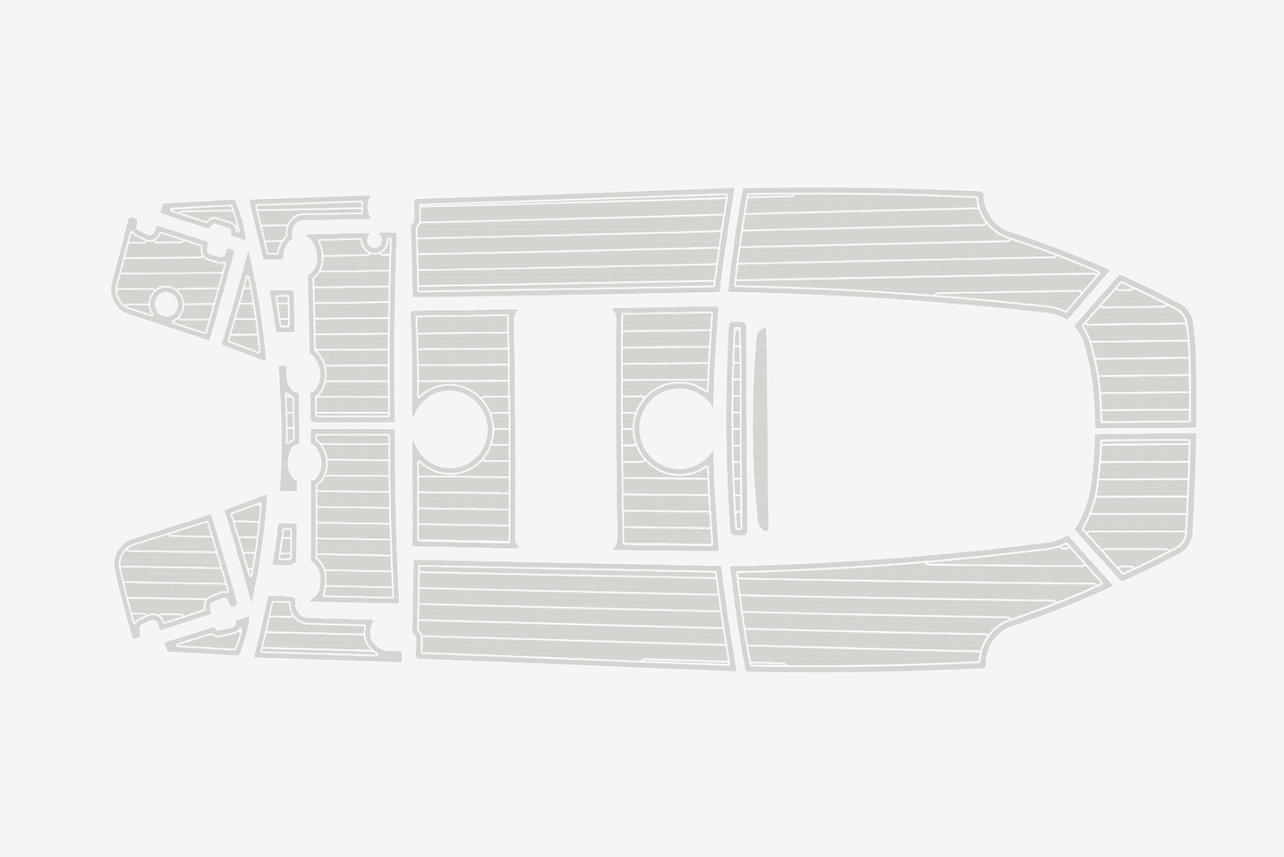 2014-2020 Boston Whaler 210 Dauntless Anti-slip Custom EVA marine deck flooring